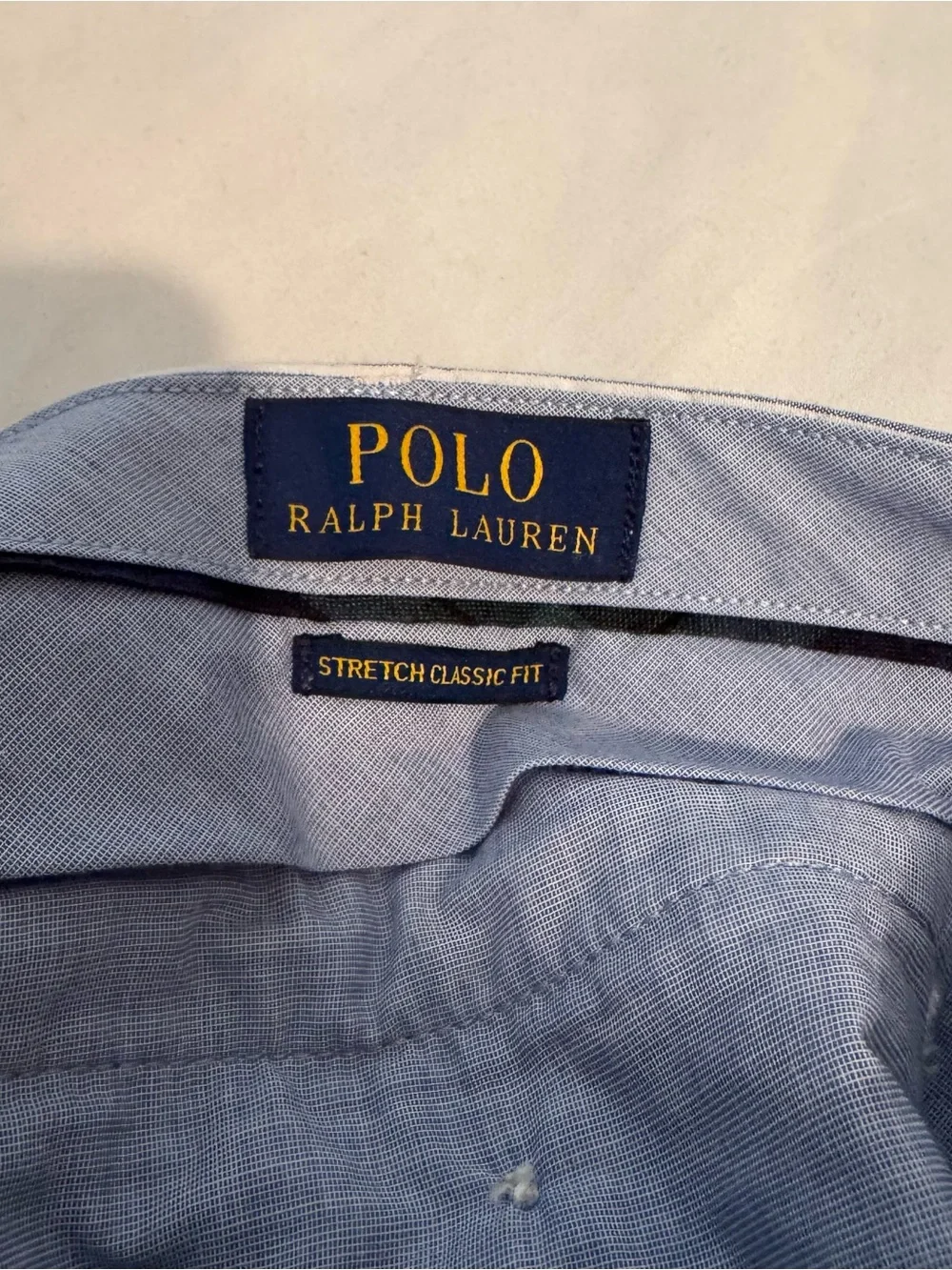 Polo Ralph Lauren Light Blue Anchor Print Stretch‎ Classic Fit Shorts